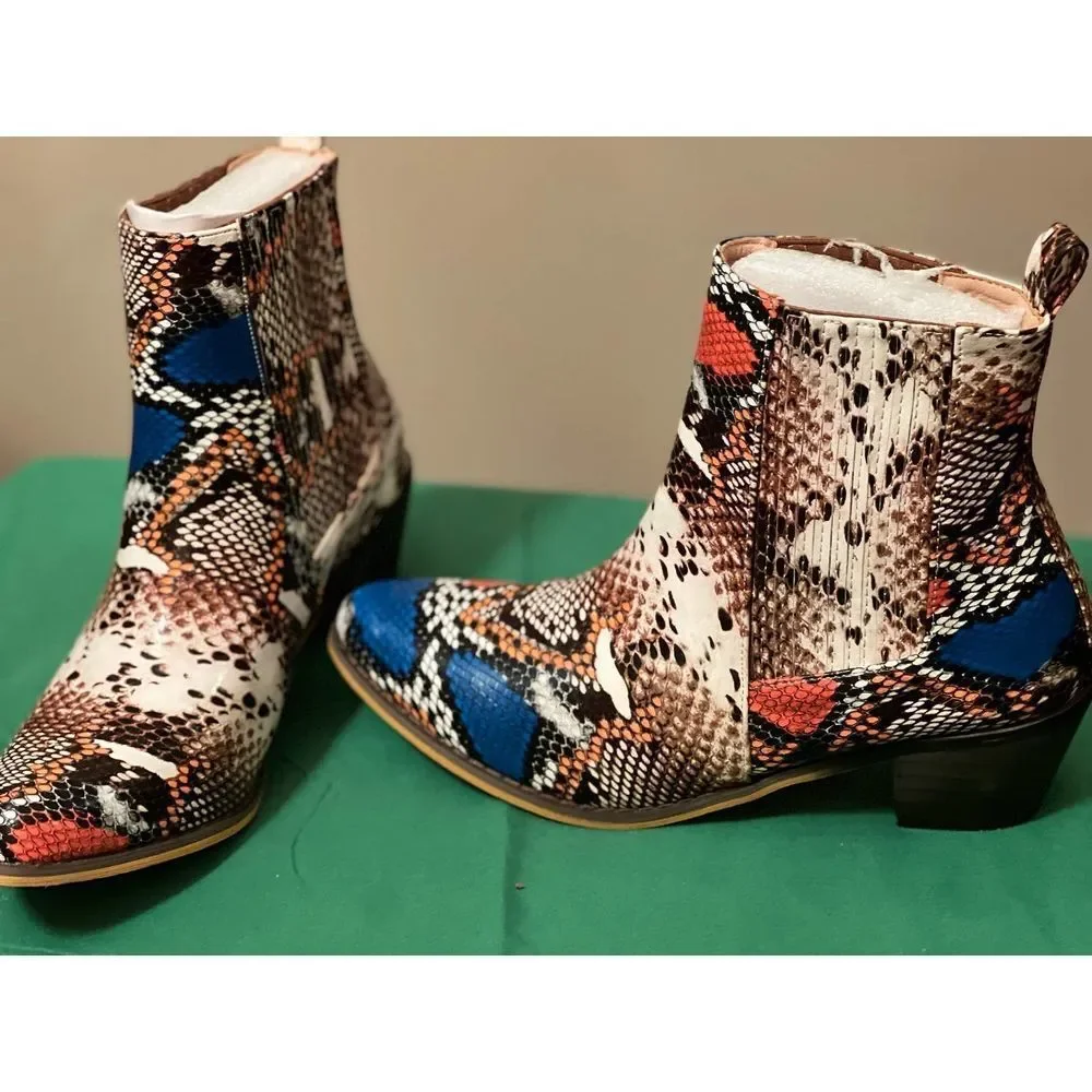 Chase + Chloe Lolo-1 Western ankle boots size 6.5